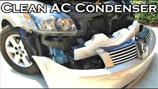 How To Clean Cars AC Condenser [upl. by Mclyman]