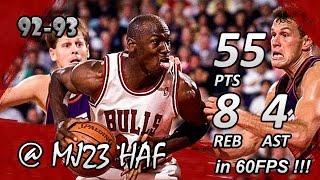 Michael Jordan Finals Career High Highlights 1993 Finals G4 vs Suns  55pts HD 720p 60fps [upl. by Arrim]