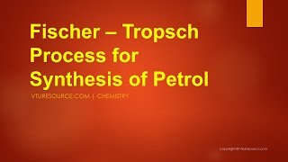 Fischer Tropsch process  Synthesis of Petrol [upl. by Vitus715]