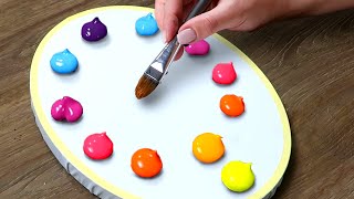 Easy Acrylic Painting Technique｜RELAXING ASMR Video [upl. by Hooge]