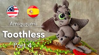 Tutorial TOOTHLESS Amigurumi FINAL [upl. by Rhodie]