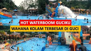 Guciku Hot Waterboom di Guci Tegal  Wahana Kolam renang Terluas di Wisata Guci  Outbond di Guci [upl. by Freed]