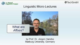 MOR012  Linguistic MicroLectures Affixes [upl. by Goldsmith]