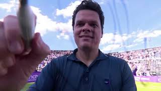 Milos Raonic interview after 1st Round win against Norrie at 2024 Queens Club [upl. by Fidelity808]