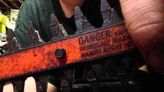 How to sharpen electric hedge trimmers [upl. by Dreda158]