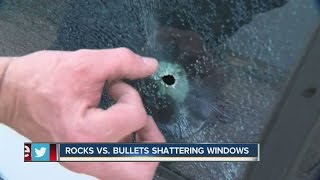 Rocks vs bullets A look at window damage [upl. by Zacherie]