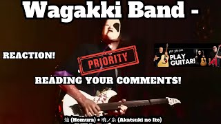 WAGAKKI BAND REACTION  Reading Your Comments [upl. by Kwon]