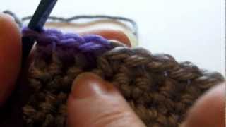 How to Join New Yarn Changing Colors in Crochet [upl. by Airamana]