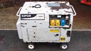 KIPOR KDE5000T Diesel Generator Silent Type 5kVA5kW KDE6500T [upl. by Hogg119]