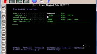 AS400 Tutorial  CRTSRCPF [upl. by Publia]
