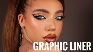 How to Graphic Eyeliner Makeup Tutorial  Claudia Neacsu [upl. by Ahsimik423]