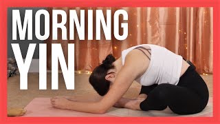 15 min Morning Yin Yoga Stretch  NO PROPS with Luna [upl. by Inait272]