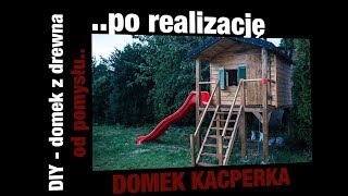 DIY  JAK ZBUDOWAĆ DOMEK Z DREWNA DLA DZIECI  PROJEKT  How to build kids house in the garden [upl. by Alyosha]