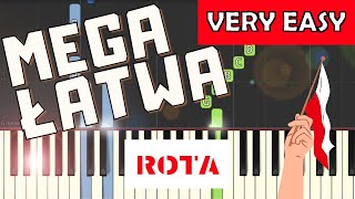 🎹 Rota  Piano Tutorial MEGA ŁATWA wersja 🎵 NUTY W OPISIE 🎼 [upl. by Alin683]