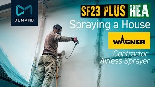 How to spray paint a house exterior with Masonry paint [upl. by Marietta454]