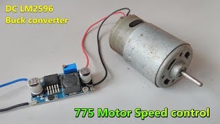 775 Motor Speed Controller Using LM2596 DCDC Buck Converter  StepDown Module  POWER GEN [upl. by Amoihc]