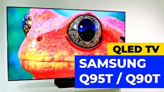 Review SAMSUNG Q95T  Q90T QLED Full Array 4K Flagship [upl. by Mehcanem56]