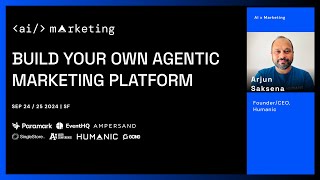 Build you own Agentic Marketing Platform Arjun Saksena FounderCEO Humanic [upl. by Adlei655]