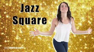 How to do a Jazz Square  Beginning Jazz Steps  YouDancecom [upl. by Zerimar]