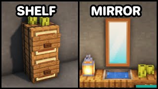 Minecraft 7 Bathroom Decorations Ideas amp Designs [upl. by Nimesh]