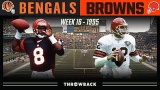 End of an Era in Cleveland Bengals vs Browns 1995 Week 16 [upl. by Aeslahc]