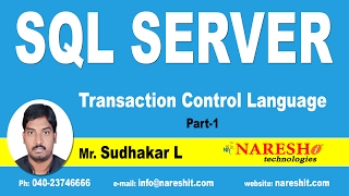 Transaction Control Language in SQL Server Part 1  MSSQL Training [upl. by Esinev]