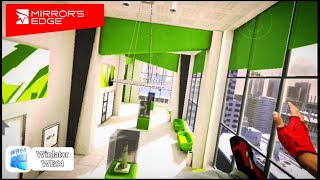 Winlator WB64  Mirrors edge on mobile gameplay offline  winlator windows emulator [upl. by Olivero]