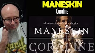 Måneskin  Coraline SANREMO 2022 LIVE AUDIO con orchestra Reaction [upl. by Izmar]