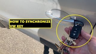 Program VW Key After Battery Change  Synchronizing VW Key FOB [upl. by Eelnodnarb]