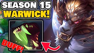 NEW ARCANE Warwick in SEASON 15  PBE Gameplay [upl. by Schaper]