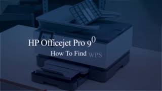 How To Find WPS Pin HP Officejet Pro 9010 Wireless Printer  techiebee [upl. by Laurice]