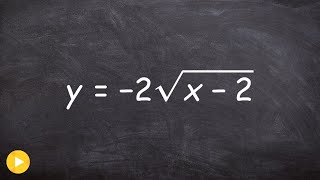 How to graph the equation of a square root [upl. by Sirret]