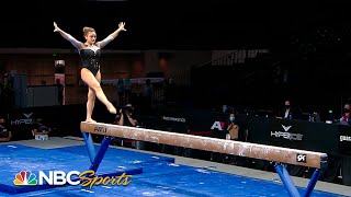 Laurie Hernandez returns to gymnastics competition with vault beam at US Classic  NBC Sports [upl. by Nnaul]