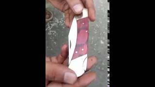 Handmade mirror polish razor sharp lock back folding knife pocket knife EDC [upl. by Boeschen14]