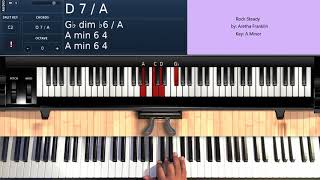 Rock Steady by Aretha Franklin  Piano Tutorial [upl. by Isborne]