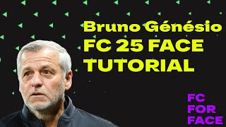 Bruno Génésio FC 25 FACE CREATION Tutorial CAREER MODE [upl. by Ellesor]