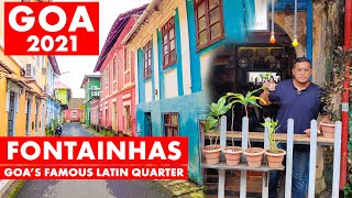 GOA  Fontainhas Latin Quarter in Panjim City  Virtual Tour  Goa Vlog  Goa 2021  Part 2 [upl. by Hube]