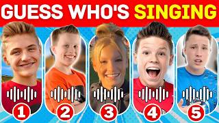 Ninja Kidz TV Quiz Challenge  Guess Youtuber Song  Payton Bryton Paxton Ashton [upl. by Yelich]