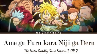 Nanatsu no Taizai Season 2 Opening 2 Full  Ame ga Furu kara Niji ga Deru by Sky Peace [upl. by Buote]