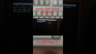 Best typing keyboard ever IBM Model Mkeyboard asmr [upl. by Adnohsak]