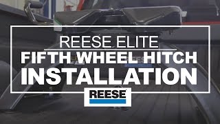 How to install a Reese Elite Fifth wheel hitch [upl. by Myer]