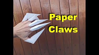 How to make paper claws [upl. by Melonie]