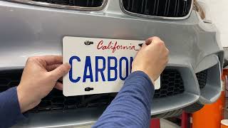 Carbonio Cell Series No Drill License Plate Mount Installation [upl. by Allsopp]