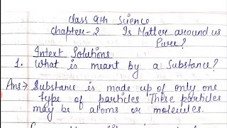 Class 9 science Chapter2 intext questions answers Is Matter Around Us Pure  NCERT Intext Solution [upl. by Harras]