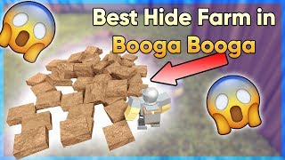 How to Farm Hide in Booga Booga Best Hide Farming Method [upl. by Pompea549]