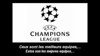 Himno de la UEFA Champions League Letra  UEFA Champions League Anthem Lyrics [upl. by Alomeda]