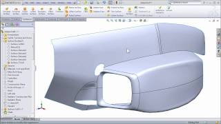 SolidWorks Surfacing to Create FSAE Body Work  Part 2 [upl. by Whiney]