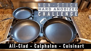 Who makes the best nonstick cookware  Allclad Calphalon Cuisinart nonstick challenge [upl. by Dianna]