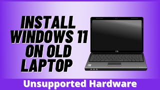 Install Windows 11 On Old Laptop [upl. by Candis950]