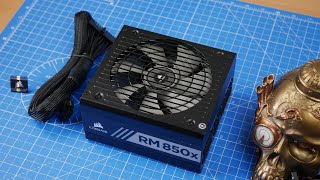 Corsair RM850x Power Supply unboxing and setup and why you need a premium PSU cable kit [upl. by Locklin]